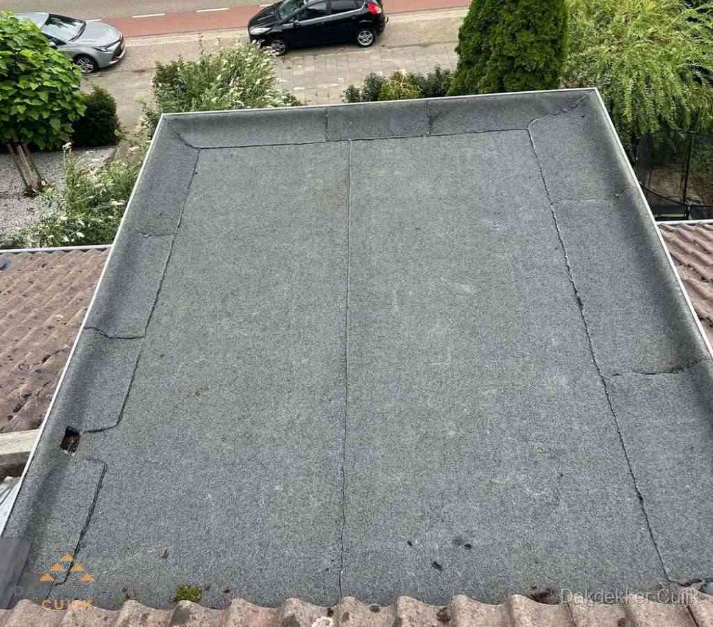 Dakbedekking schuur met bitumen in Cuijk